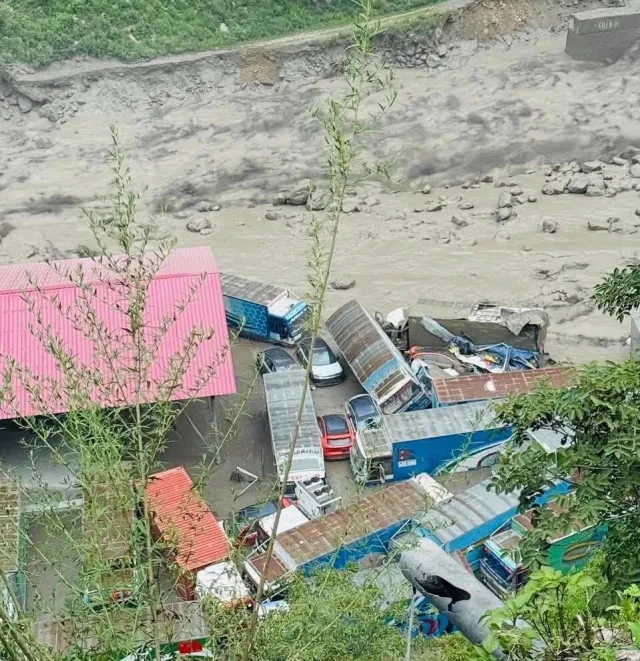 Flood in Rasuwa Destroys Bridge: All Travelers Safe
